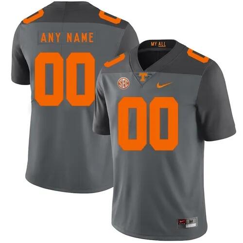 Youth Tennessee Volunteers ACTIVE PLAYER Custom Gray College Stitched Football Jersey